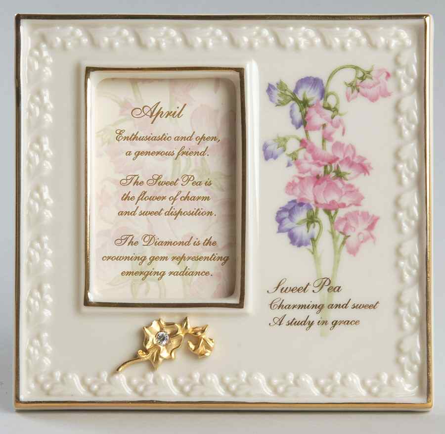 China Treasures Birthstone Frames April - Boxed by Lenox-1