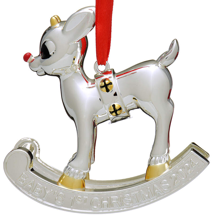 Rudolph Baby's First Christmas 2024-Rudolph Baby's First Christmas - Boxed by Lenox-1