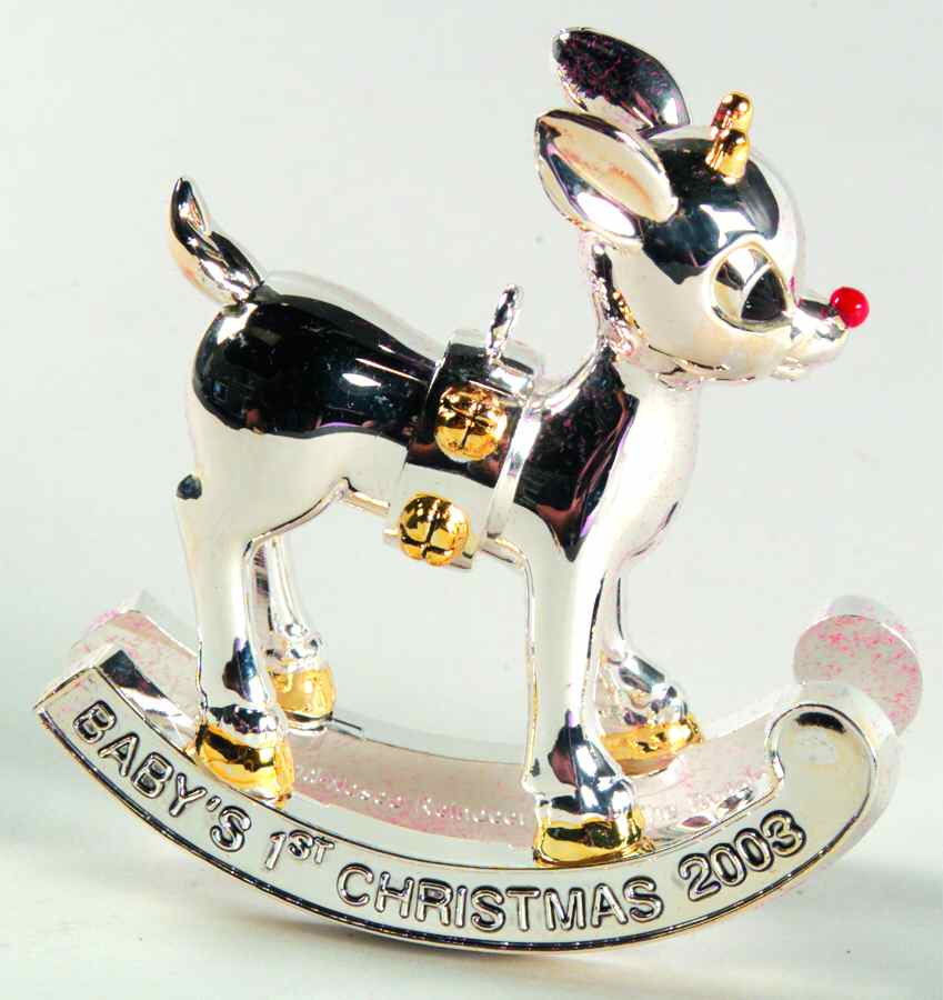 Rudolph Baby's First Christmas 2003-Rudolph Babys First - Boxed by Lenox-1
