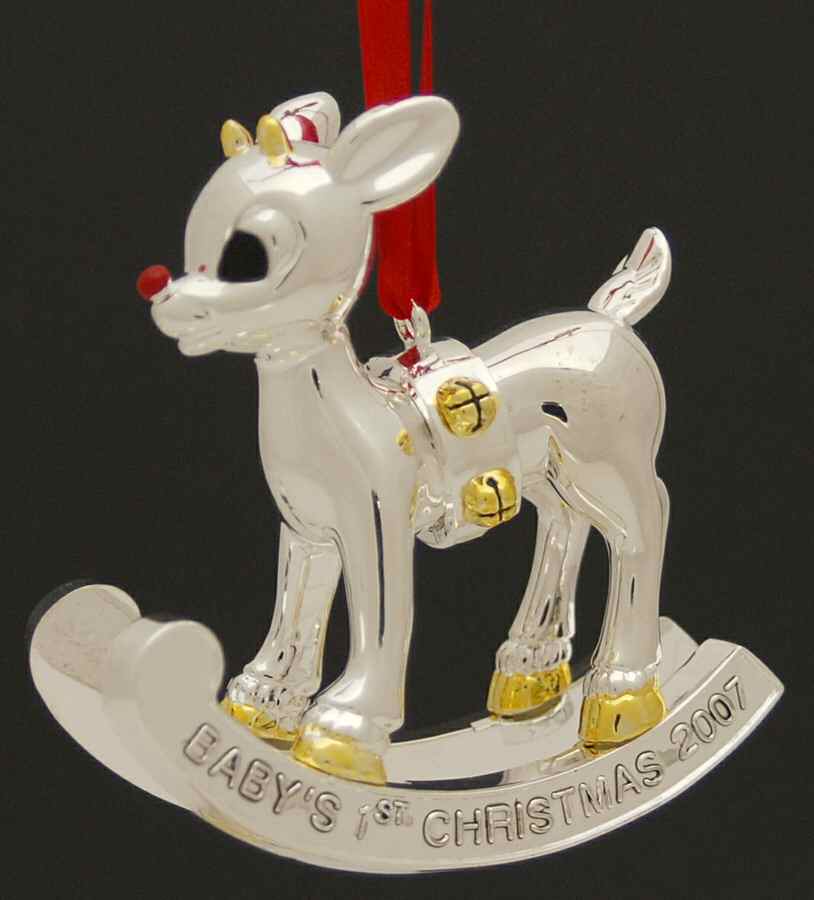 Rudolph Baby's First Christmas 2007-Rudolph Babys First - Boxed by Lenox-1