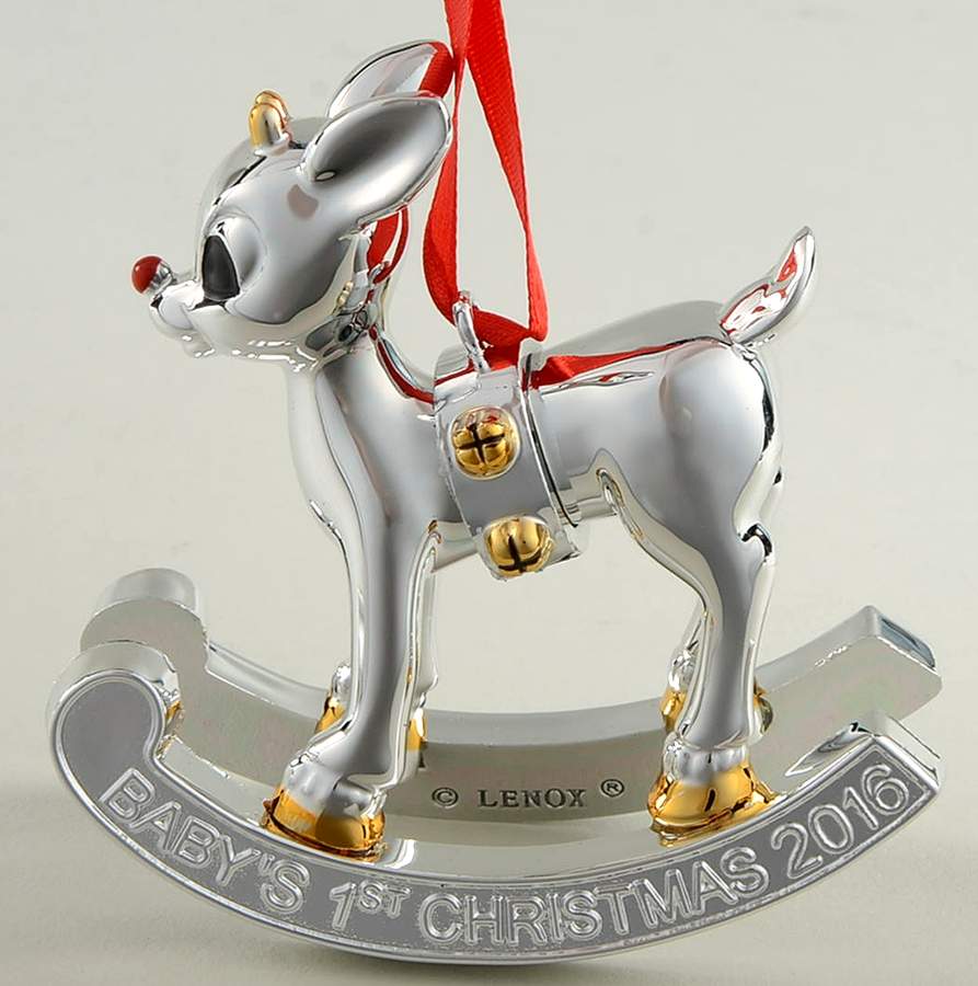 Rudolph Baby's First Christmas 2016-Rudolph Baby's First Christmas - Boxed by Lenox-1