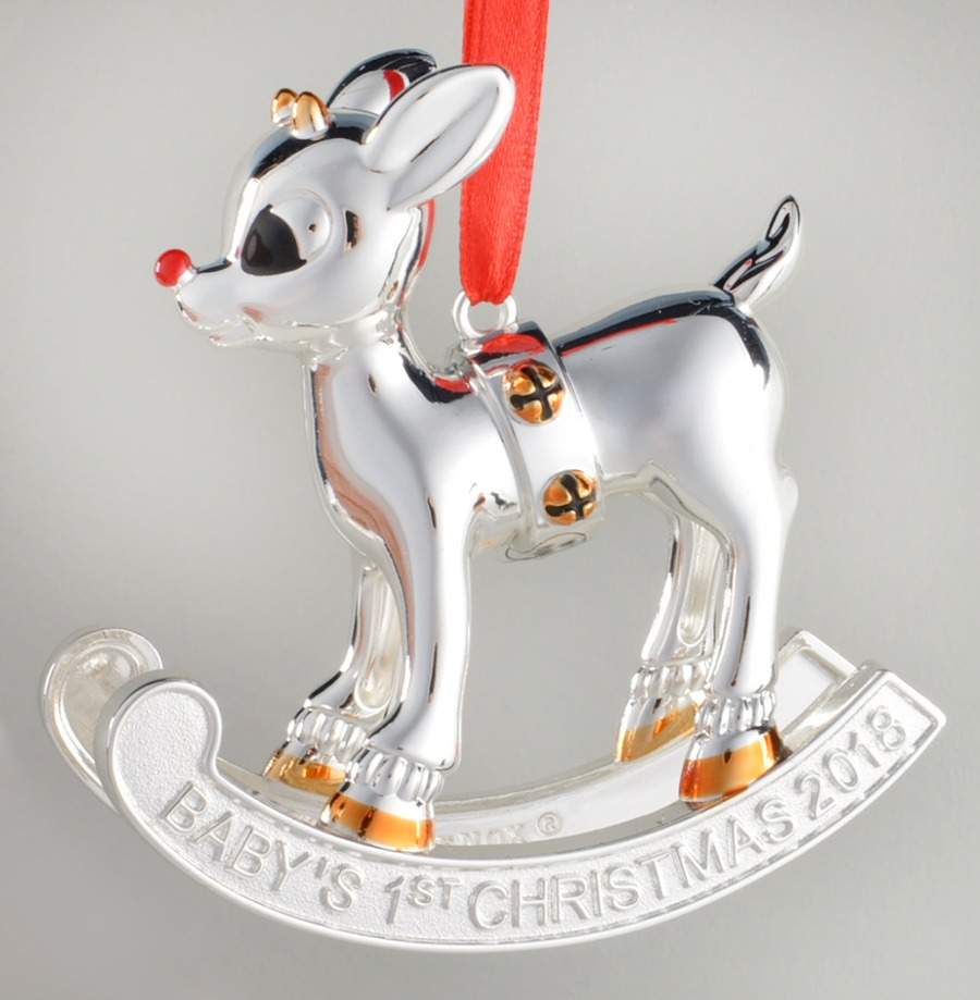 Rudolph Baby's First Christmas 2018-Rudolph Baby's First Christmas - No Box by Lenox-1
