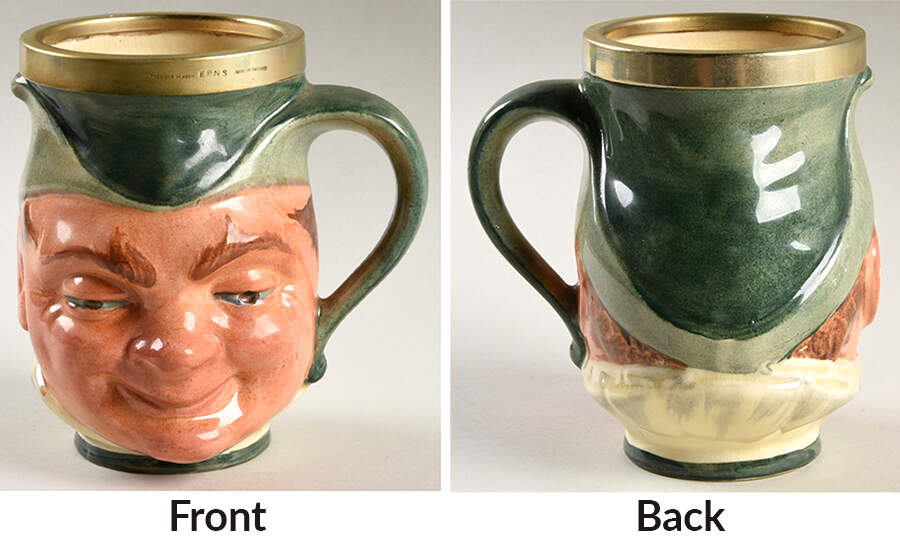 Character Jug Puck-Silverplate Rim-Small - No Box by Lancaster & Sandland-1