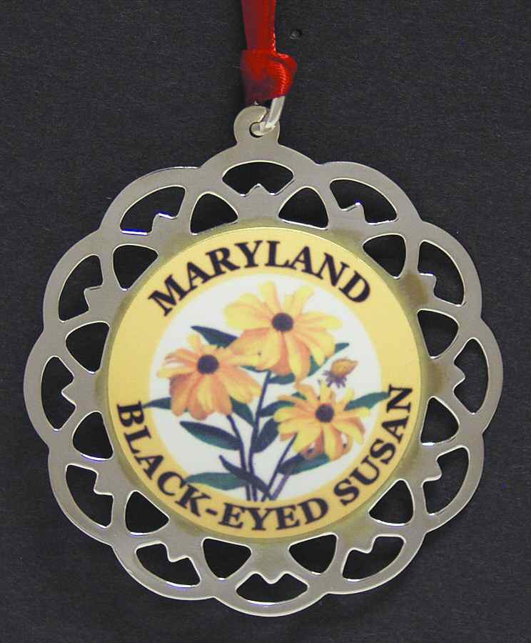 State Flower Medallion Maryland Flower - Boxed by Lunt Silver-1