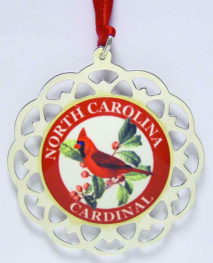 State Bird Medallion North Carolina Cardinal Medallion - Boxed by Lunt Silver-1