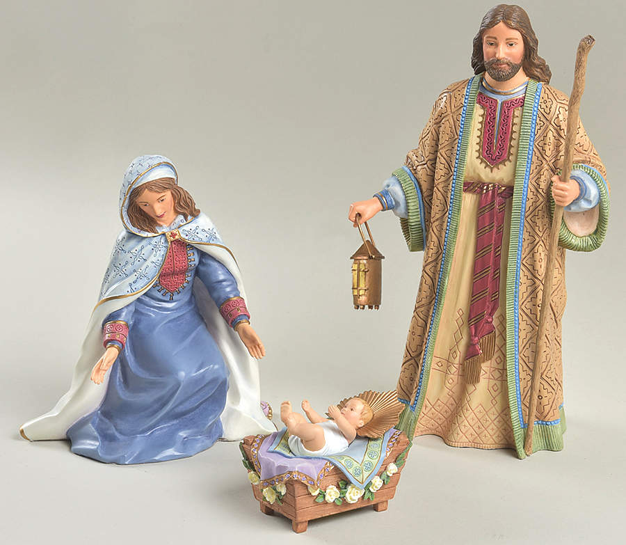Miracle in Bethlehem Holy Family-Set Of 3 - With Box by Lenox-1