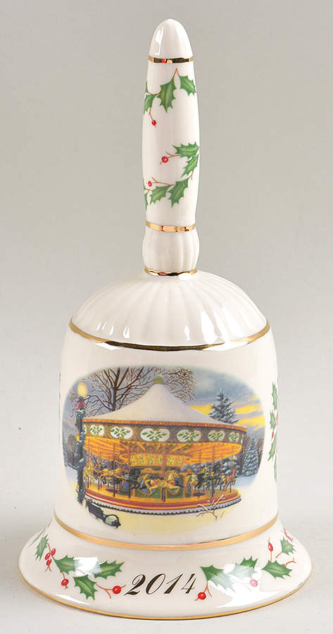 Annual Holiday Bell 2014-Holiday Carousel - No Box by Lenox-1