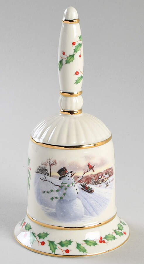 Annual Holiday Bell Snowman - Boxed by Lenox-1