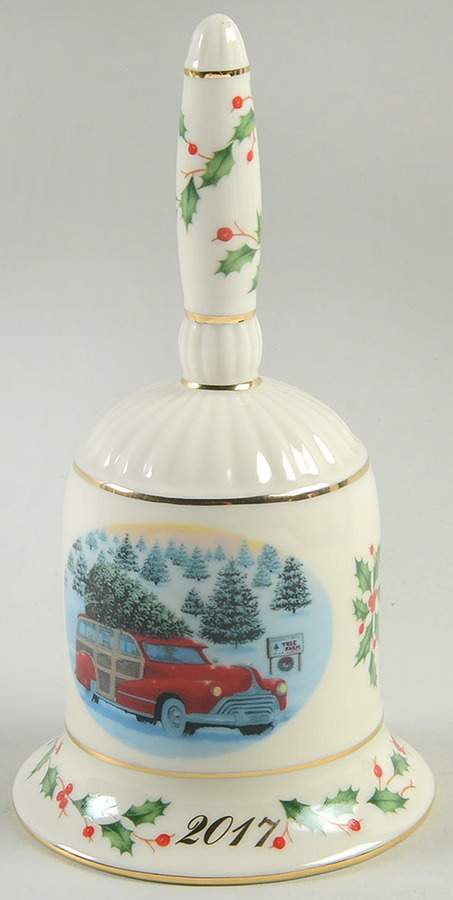 Annual Holiday Bell 2017-Vintage Wagon - Boxed by Lenox-1