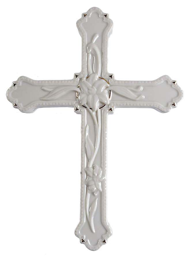 China Treasures Cross Lily Wall Cros-No Color - Boxed by Lenox-1
