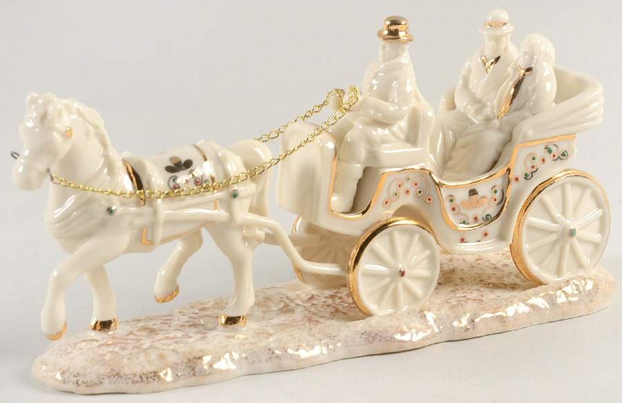 Mistletoe Park Village Horse Drawn Carriage - Boxed by Lenox-1