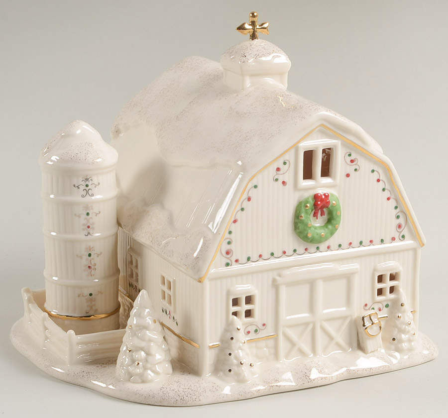 Mistletoe Park Village Barn - Boxed by Lenox-1