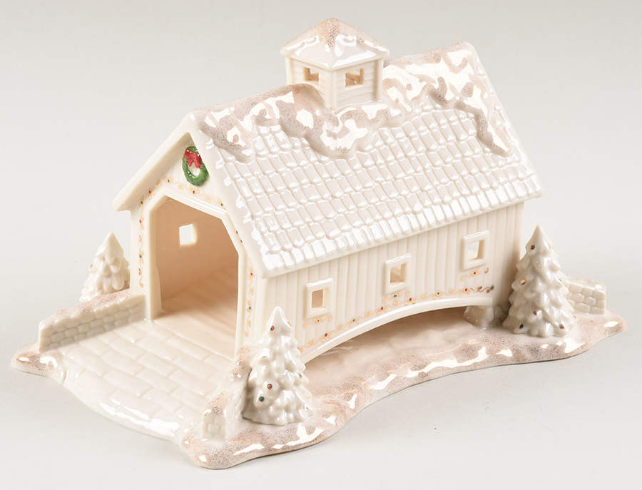 Mistletoe Park Village Covered Bridge - Boxed by Lenox-1