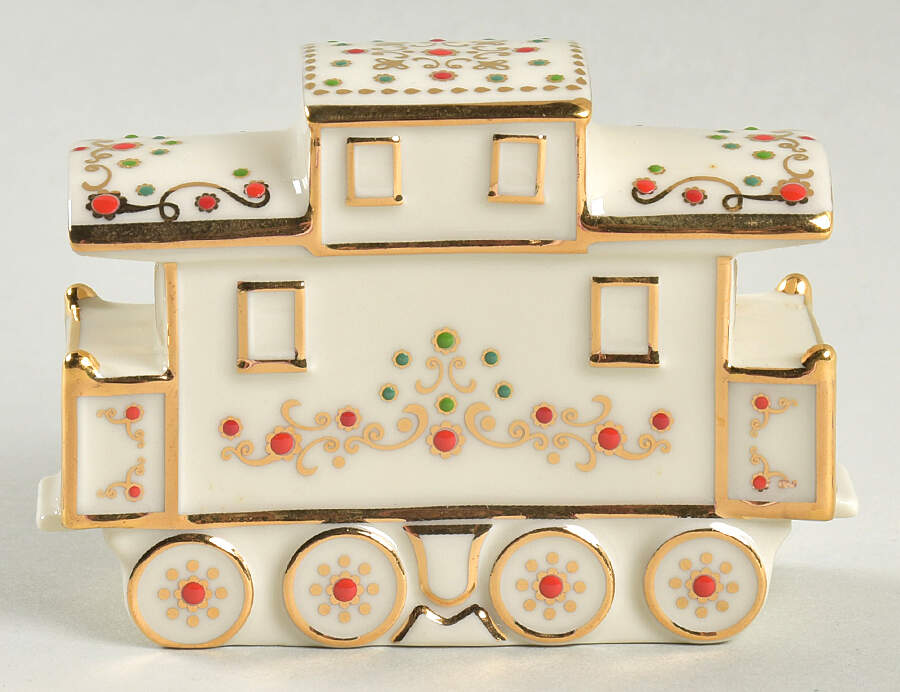 Mistletoe Park Village Train-Caboose - No Box by Lenox-1
