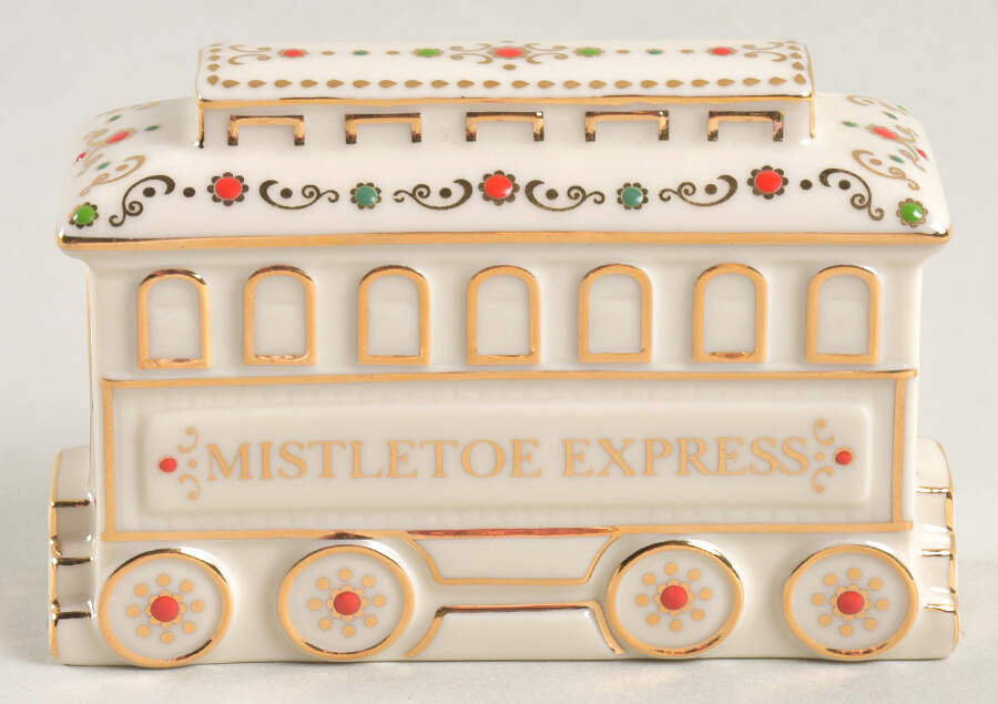 Mistletoe Park Village Train-Passenger Car - No Box by Lenox-1