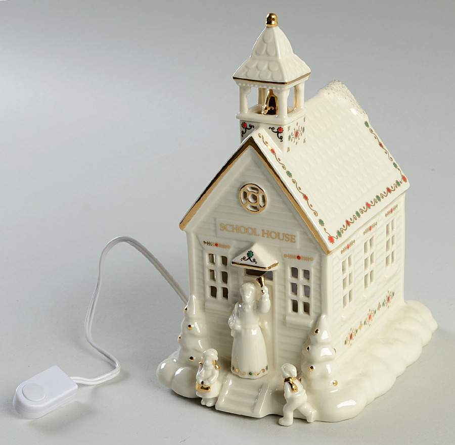 Mistletoe Park Village School House - Boxed by Lenox-1