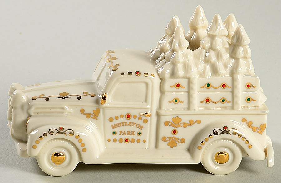 Mistletoe Park Village Truck With Trees - Boxed by Lenox-1