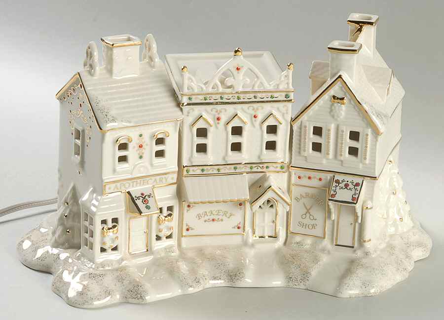 Mistletoe Park Village Apothecary, Bakery, Barber Shop - No Box by Lenox-1