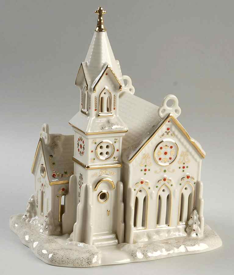 Mistletoe Park Village Village Church - With Box by Lenox-1