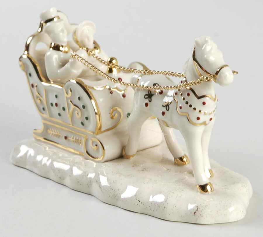 Mistletoe Park Village Horse And Sleigh - Boxed by Lenox-1