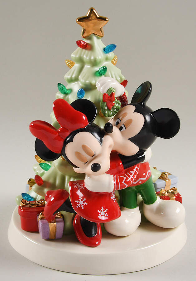 Disney Sweethearts Mickey & Minnie Lit Tree - No Box by Lenox-1