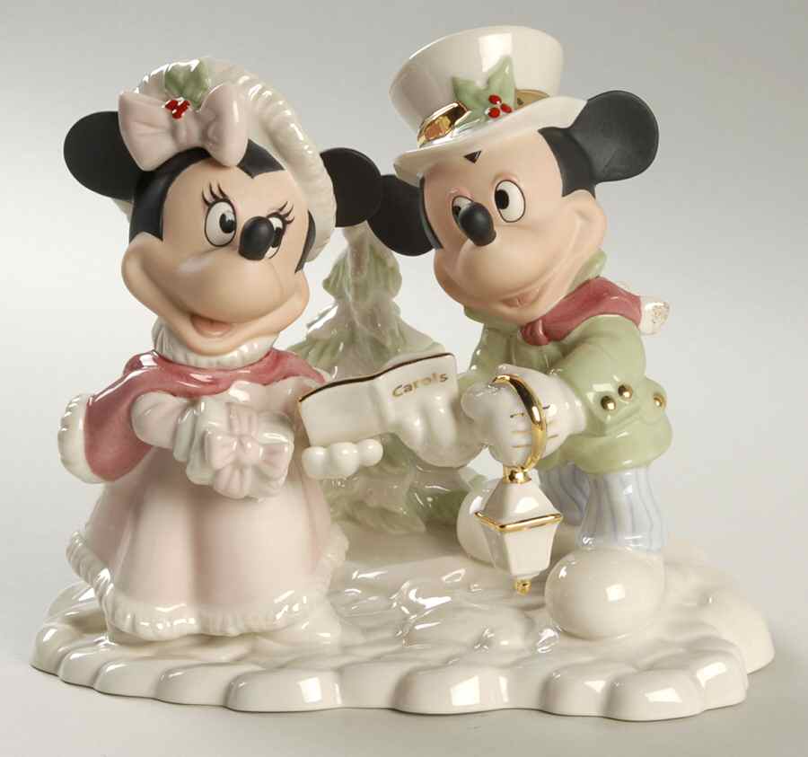 Disney Sweethearts Mickey & Minnie's Holiday Carols - With Box by Lenox-1