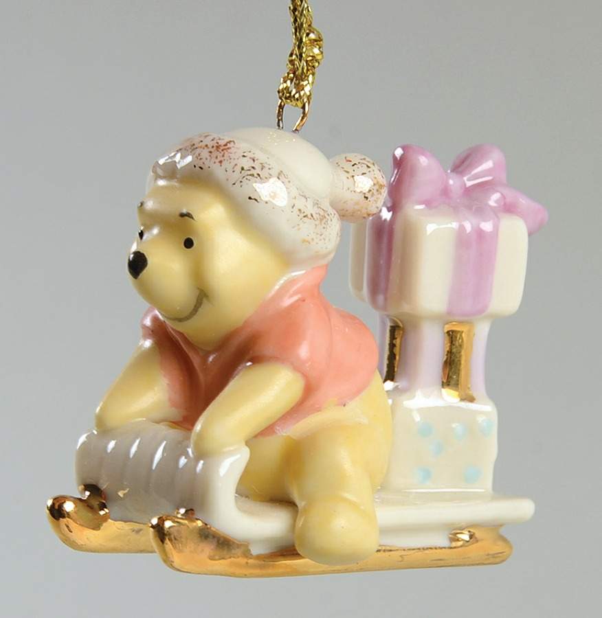 The Hundred Acre Wood Pooh Sledding - No Box by Lenox-1