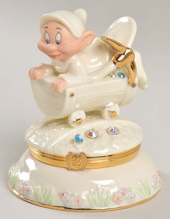 Snow White Treasure Boxes Dopey Box No Charm  - No Box by Lenox-1