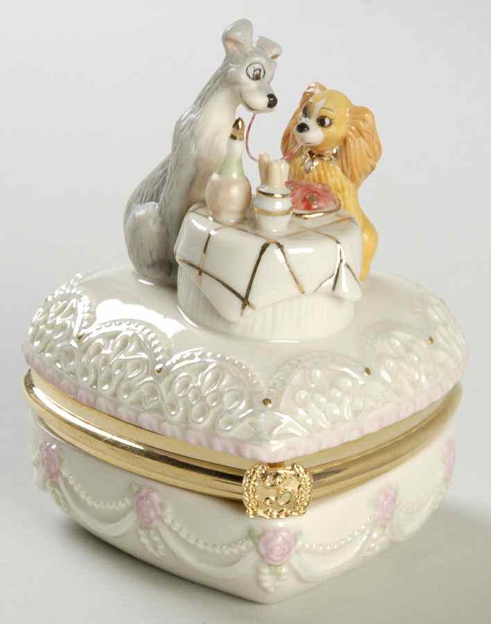 Lady and the Tramp Lady & Tramp Romance Box - Boxed by Lenox-1