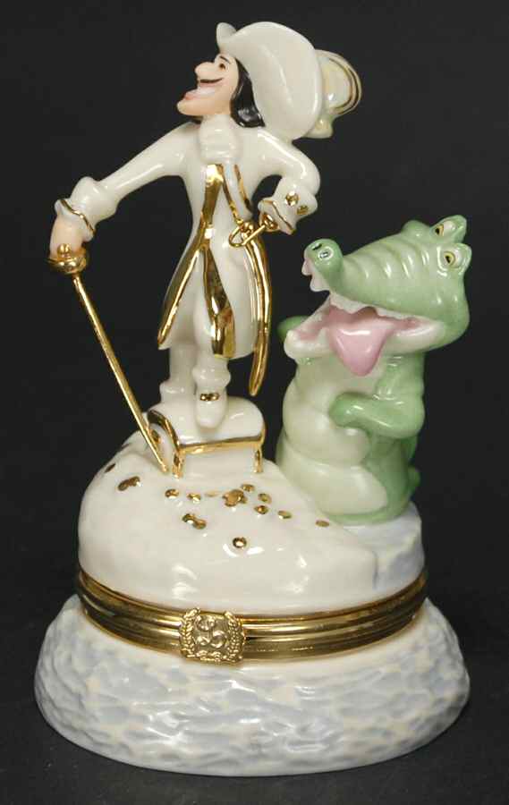 Peter Pan Collection Captain Hook & Croc Treasure Box - Boxed by Lenox-1