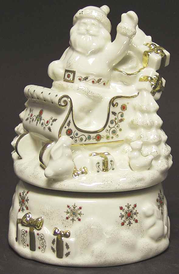 China Jewels Musicals Santa's Sleigh-Up On The Housetop - No Box by Lenox-1