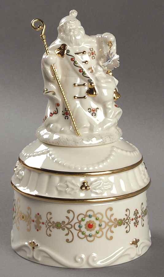 China Jewels Musicals Santa-Toyland - With Box by Lenox-1