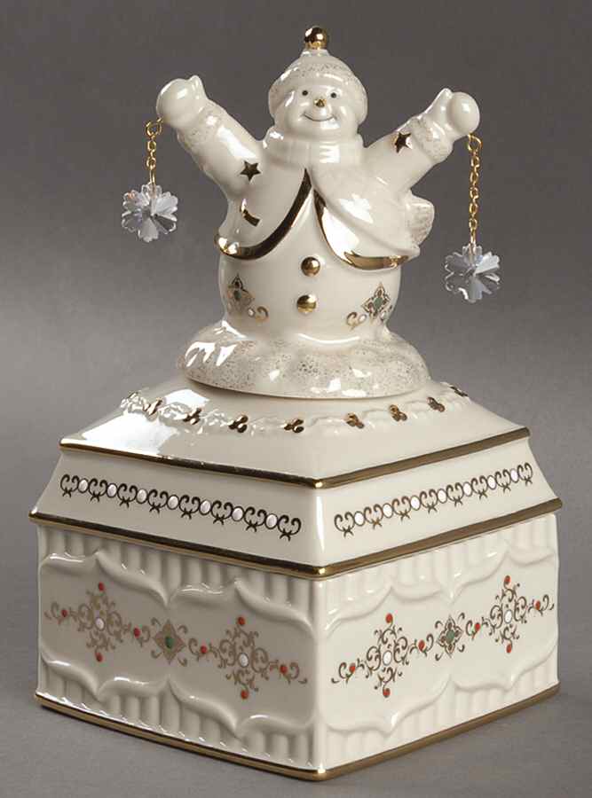 China Jewels Musicals Snowman-Joy To The World - No Box by Lenox-1