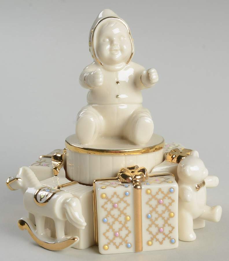 China Jewels Musicals Baby Blocks-Brahams Lullaby - No Box by Lenox-1