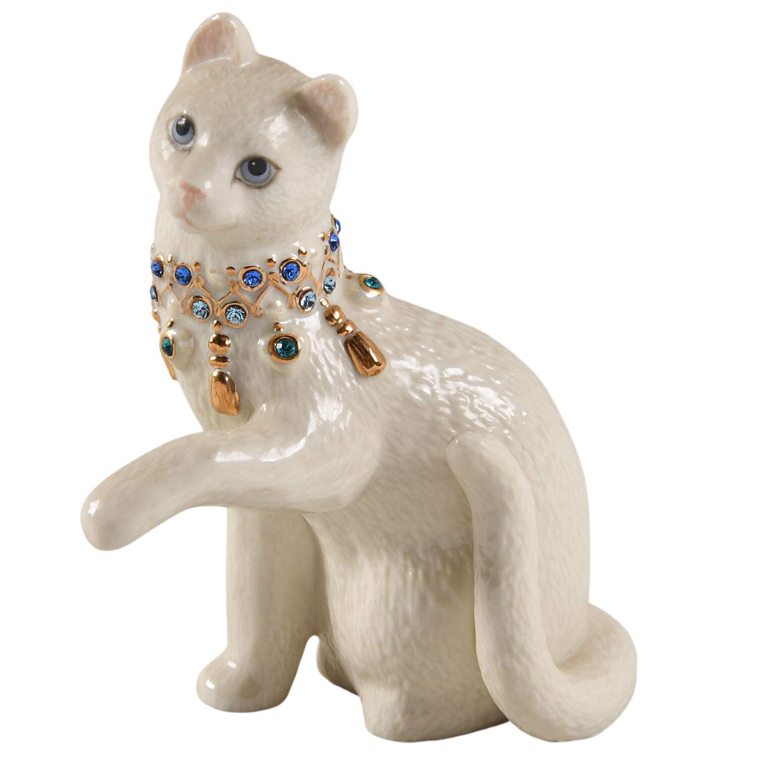 Classic Cat Collection Sweet Caress - Blue Collar - No Box 39b by Lenox-1