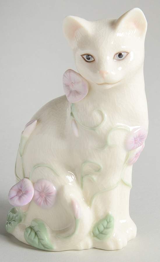 Classic Cat Collection The Garden Cat-Crackle Glaze - With Box by Lenox-1