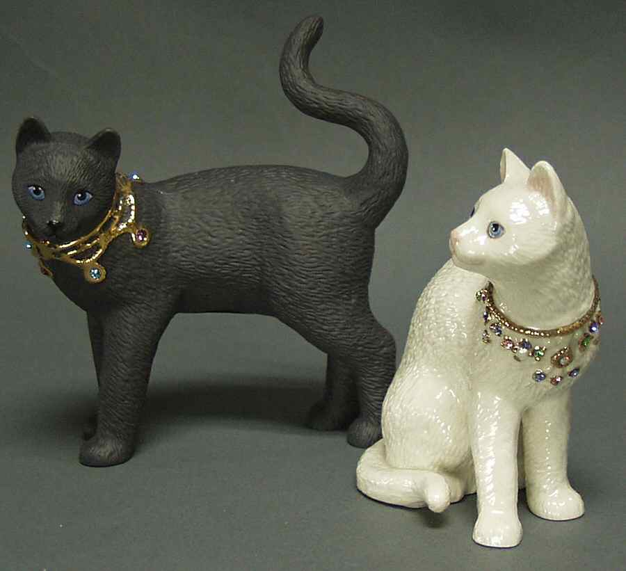 Classic Cat Collection Diamond & Onyx - Boxed by Lenox-1