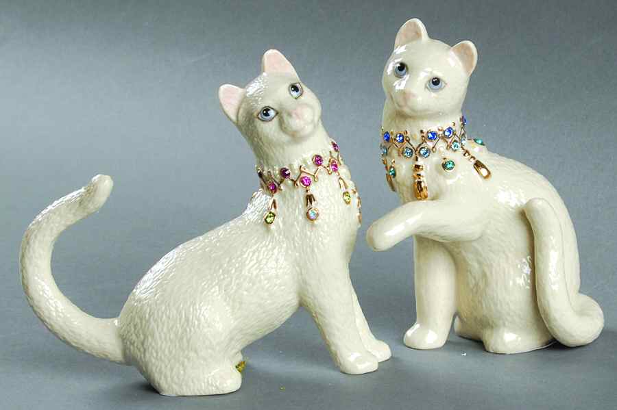 Classic Cat Collection Sweet Caress-Set Of 2 - Boxed by Lenox-1