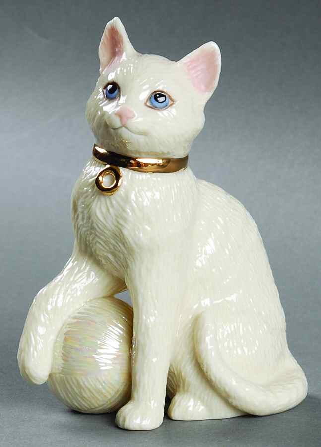 Classic Cat Collection Cat With Ball Of Yarn - Boxed by Lenox-1