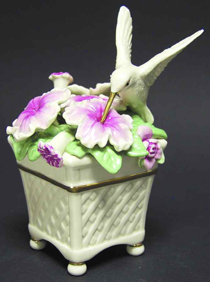 Garden Bird Music Box Collection Hummingbird's Song-Fur Elise - No Box by Lenox-1