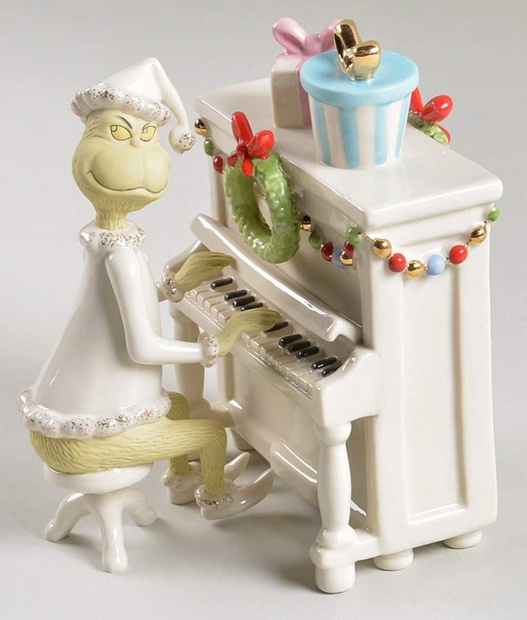 Dr Seuss Figurines Grinch's Christmas Melody - No Box by Lenox-1