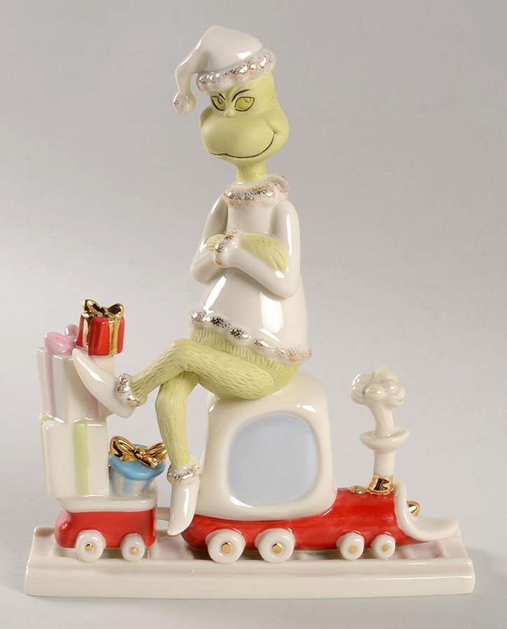Dr Seuss Figurines All Aboard With Mr. Grinch - Boxed by Lenox-1