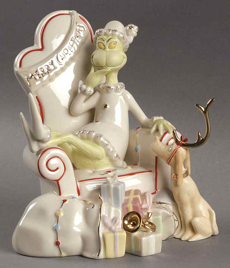 Dr Seuss Figurines Grinch's Wonderful Idea - Boxed by Lenox-1