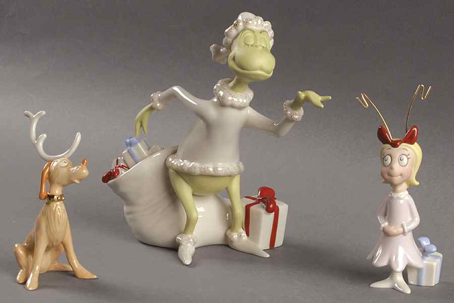 Dr Seuss Figurines Grinch's Midnight Mischeif - Boxed by Lenox-1