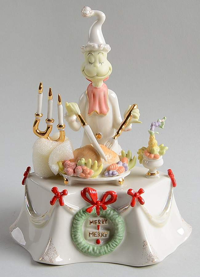 Dr Seuss Figurines Carving The Roast Beast-Musical - Boxed by Lenox-1