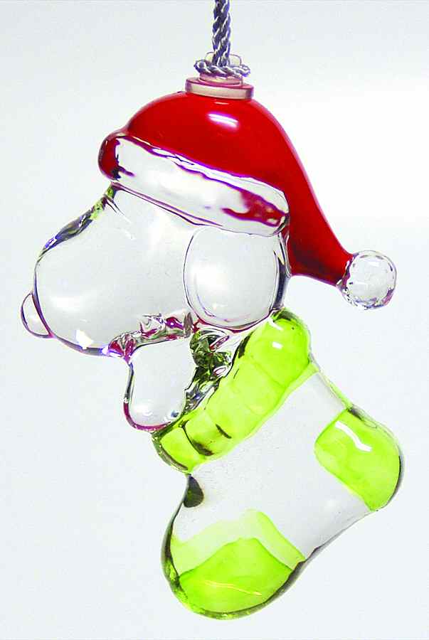 Crystal Snoopy Ornaments Stocking Stuffer Snoopy - Boxed by Lenox-1