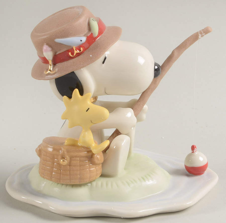 Peanuts Figurines Fishing Buddies - No Box 60 by Lenox-1