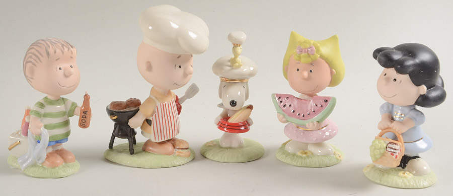 Peanuts Figurines Barbecue-Boxed Set Of 5 - No Box by Lenox-1