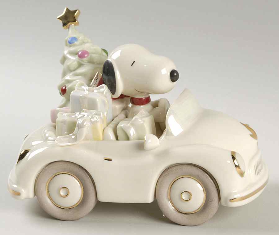 Peanuts Figurines Cruisin' At Christmas - No Box by Lenox-1