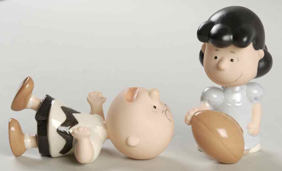 Peanuts Figurines Tough Break Charlie Brown-2 Pc Set - No Box by Lenox-1
